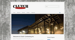 Desktop Screenshot of clutchcontracting.com